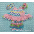 baby new easter swing tops swing outfits with matching necklace and bows